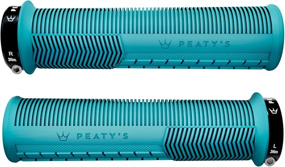 Peaty's Monarch Bicycle Grips - Durable, Ergonomic Finger Bar, Thumb Pad, All Day Riding, All Weather, All Terrain