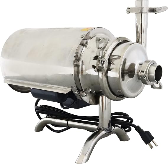 TECHTONGDA 3T/H Sanitary Grade Beverage Pump Stainless Steel Liquid Transfer Machine Food Grade Centrifugal Pump