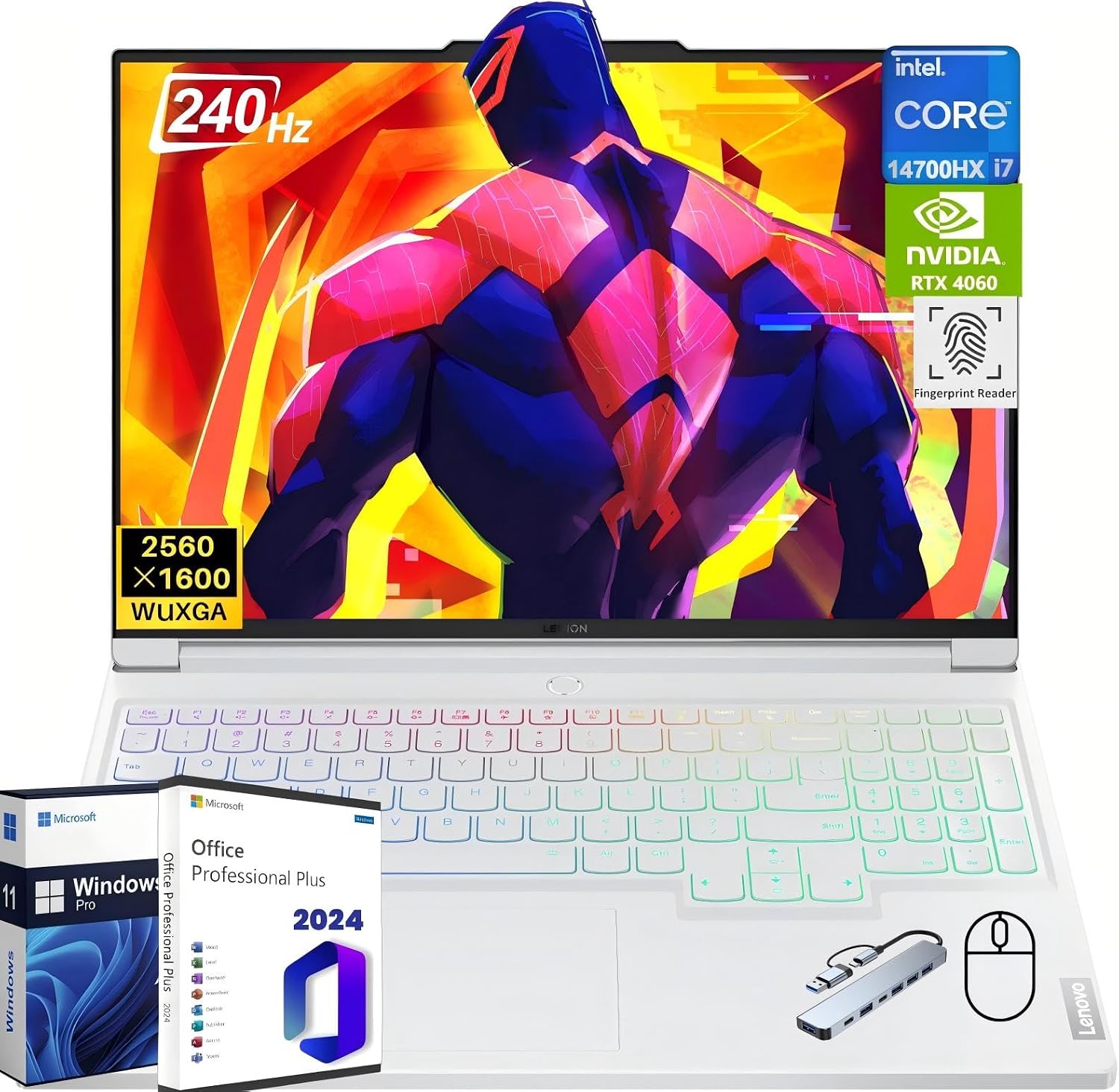 Lenovo Legion 7i Gaming Laptop, 16 240 Hz WQXGA, 14th Gen Intel i7-14700HXBeat i9-13900HX, GeForce RTX 4060, 64 GB DDR5, 4 TB SSD, RGB Backlit KB, Fingerprint, Wi-Fi 6E, Win 11 Pro, MS Office 2024