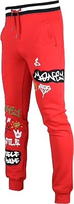 SCREENSHOT Mens Premium Hip Hop Fashion Pockets Fleece Pants
