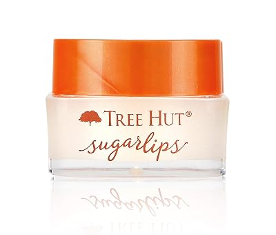 Tree Hut Sugarlips Sugar Lip Scrub, Sweet Mint, 0.34oz Jar, Shea Butter and Raw Sugar Scrub Ultra-Hydrating Lip Exfoliator, Lip Care