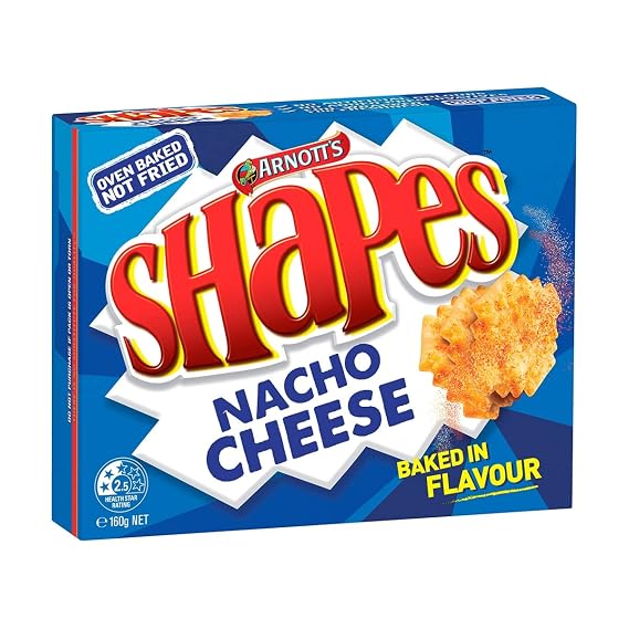 Arnotts Shape Nacho Cheese 160 grams