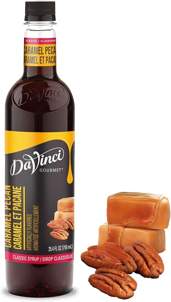 DaVinci Gourmet Classic Caramel Pecan Syrup, 25.4 Fluid Ounces (Pack of 1)