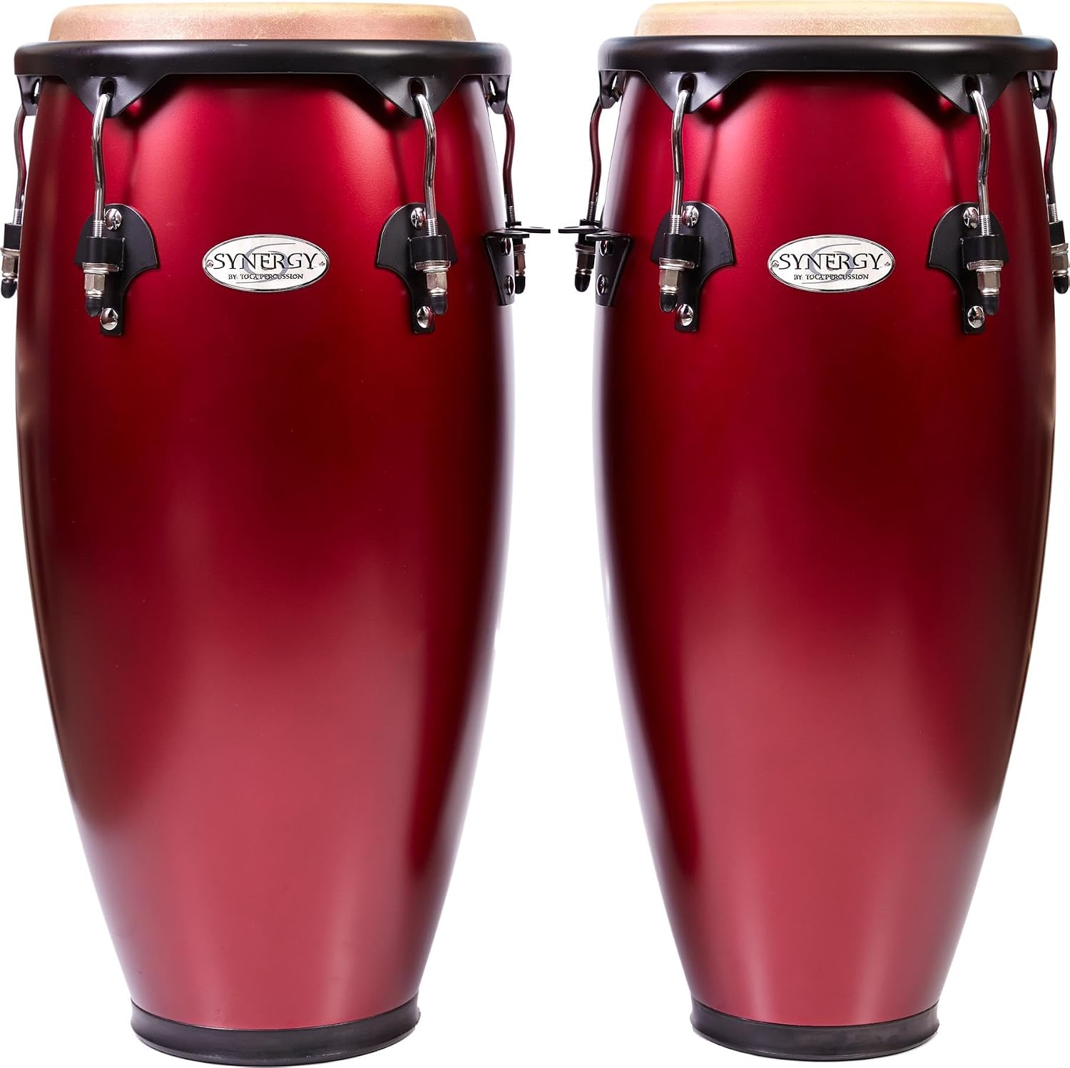 Toca Percussion Synergy Wood Conga Set - Matte Racing Red