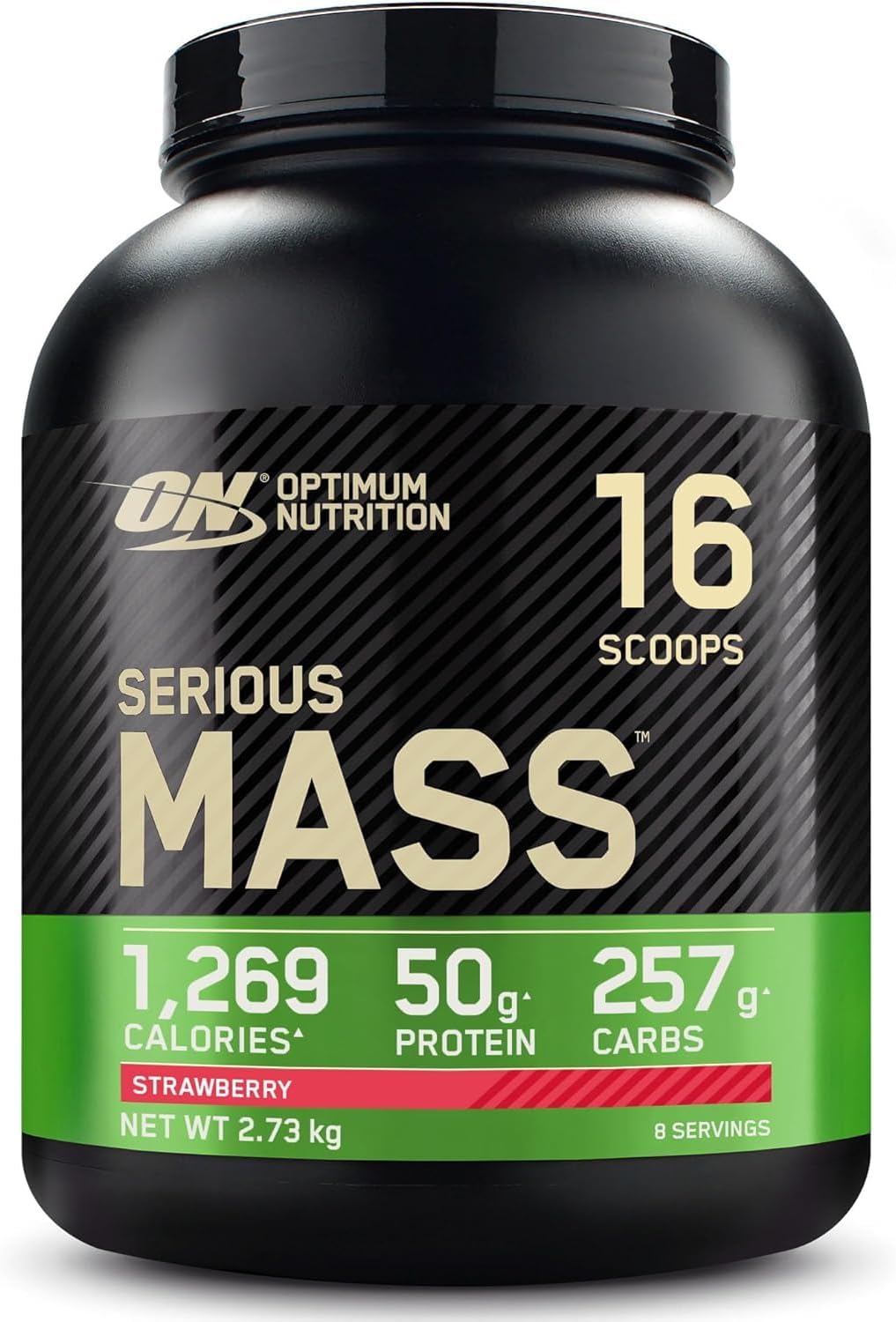 ON Optimum Nutrition Serious Mass Strawberry Flavored 2.73kg 8 Service