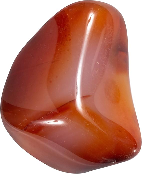 | Carnelian | Tumbled Stone | Size 0.75" - 1.25" | 1 Pc | Crystals and Healing Stones, Spiritual Gifts for Women, Reiki, Chakra, Witchcraft, Yoga, Meditation Accessories
