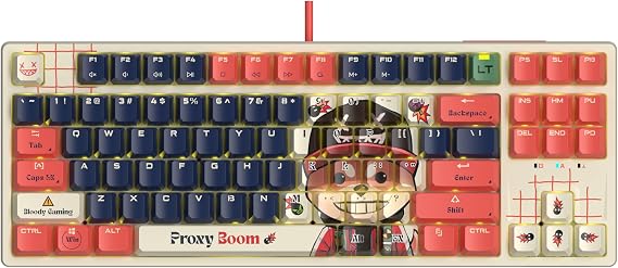 Bloody x Savage Impact AT87 Alpha Optical Switch Keyboard, Boom Style