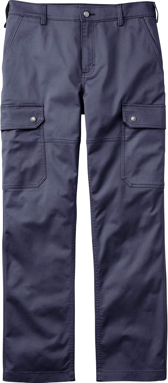40 Grit by Duluth Trading Co, Men's Flex Twill Standard Fit Cargo Pants, Midnight Blue, 30W x 32L