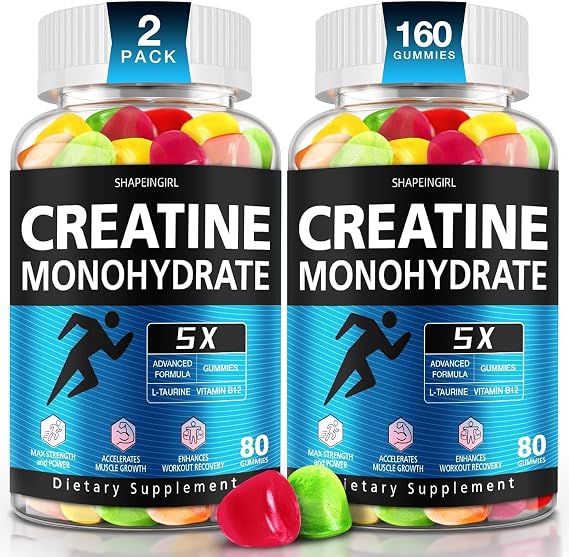 Creatine Gummies for Men & Women, Mixed Fruit, 160 Count