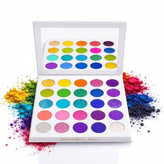 Eyeshadow Palette Radiant Color Show with Vivid Luxe Shades, Smooth Blend, High-Pigment Glam Makeup Colors Pro Edition Set XL