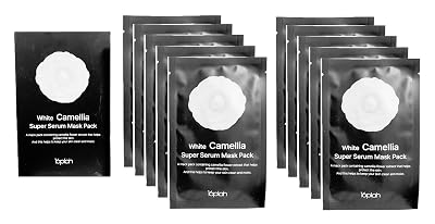 123 UBuy Shop_White Camellia Super Serum Mask Pack 25ml0.84 fl.oz X 10 ea. Rich in Vitamins, Polyphenols to Moisturize and Soften the Skin