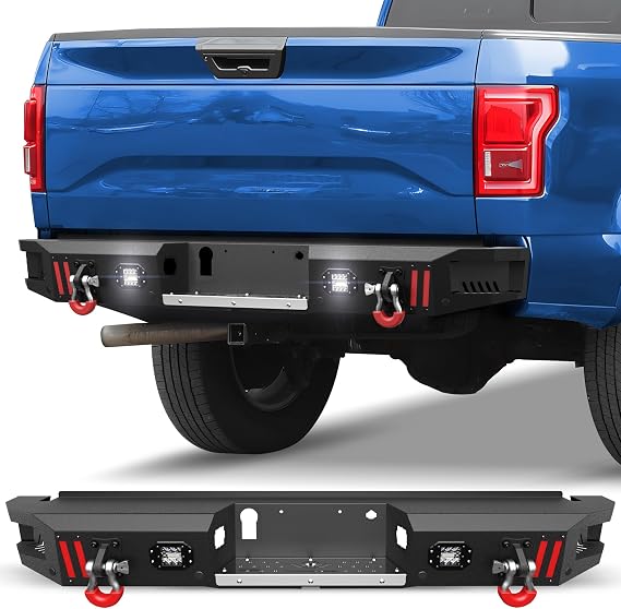 F150 Rear Bumper w/D-rings for Ford F150 2015-2025