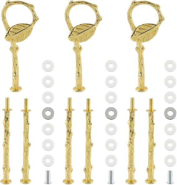 3 Set Metal 3 Tier Leaf Cake Stand Centre Handle Fittings