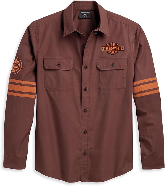 Harley-Davidson Men's Open Road Shirt, Brown - 96130-23VM