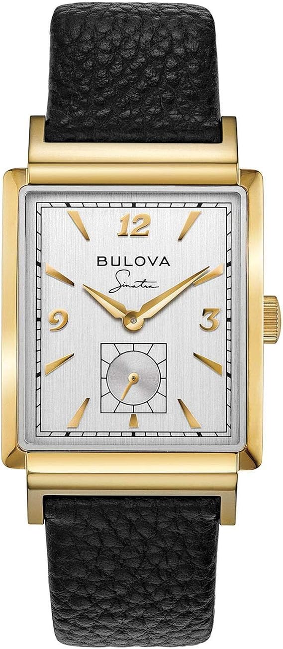 Bulova Men's Frank Sinatra My Way Leather Strap Watch