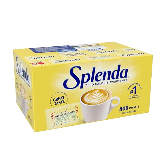 SPLENDA Zero Calorie Sweetener, 800 Count Packets