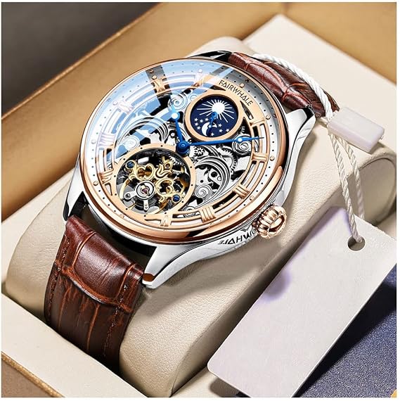 Watches Men Watches Women Orient Cheap Seiko Men's Automatic Watches Mechanical Skeleton Tourbillon Men's Luxury Watches Color:D,Size: