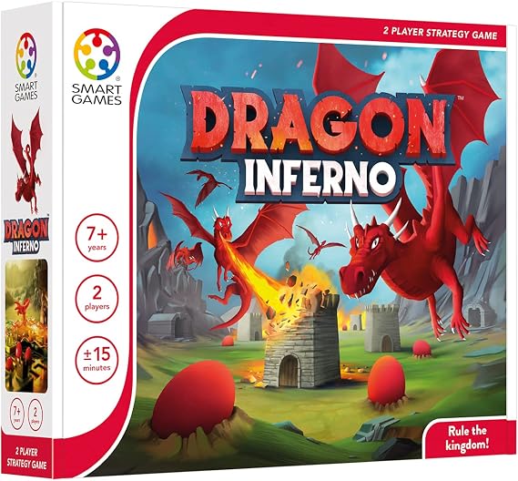 SmartGames - Dragon Inferno, 2 Player Strategy Game, 7+ Years