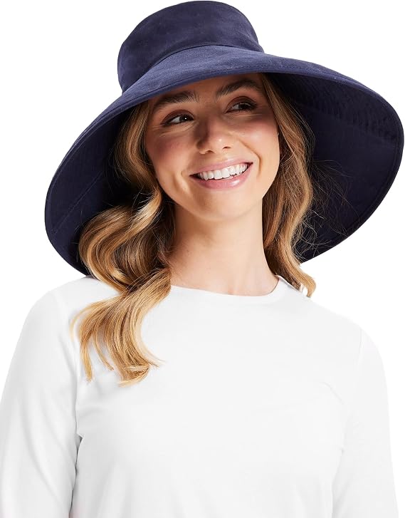 Solbari Women's Ultimate Wide Brim Sun Hat UPF50+ | Lightweight, breathable extra wide brim hat made from natural fibers, packable for everyday wear and travel