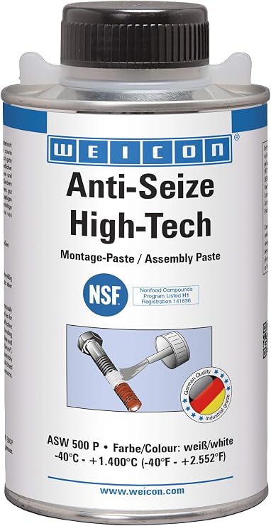 WEICON Anti-Seize High-Tech Mounting Paste 500 g Protection Against Corrosion Wear and Seizure Metal-Free