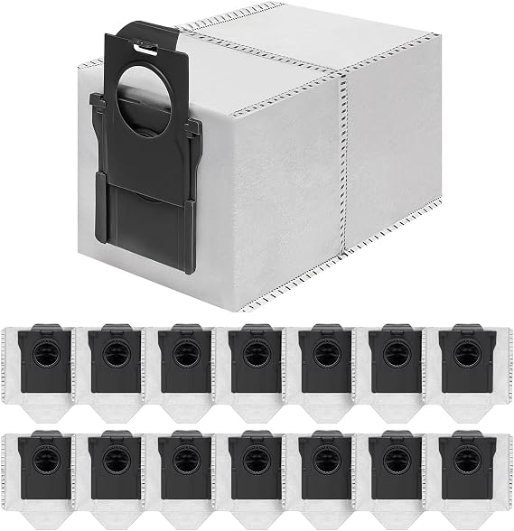 15 Pack Vacuum Bags Replacement for Dreame X50 Ultra/X40 Ultra/X30 Ultra/L50 Ultra/L40 Ultra/L10s Ultra Gen 2/L10s Pro Ultra Robot Vacuum Cleaner,3.2L Large Capacity Dust Bag Accessories