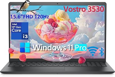 Dell 15 15.6 Laptop Computer for Home and Business Student, 13th Gen Intel 5-Core CPU Beat i5-1145G7, 16GB DDR4 RAM, 1TB PCIe SSD, Vostro 3530 120Hz FHD, WiFi, RJ45, Type-C, HDMI, Windows 11 Pro