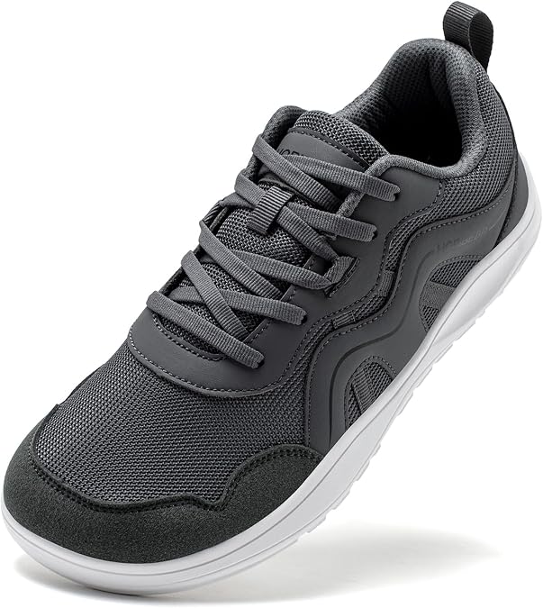 HOBIBEAR Men's Wide Toe Box Barefoot Sneakers | Zero Drop | Lightweight Walking Shoes