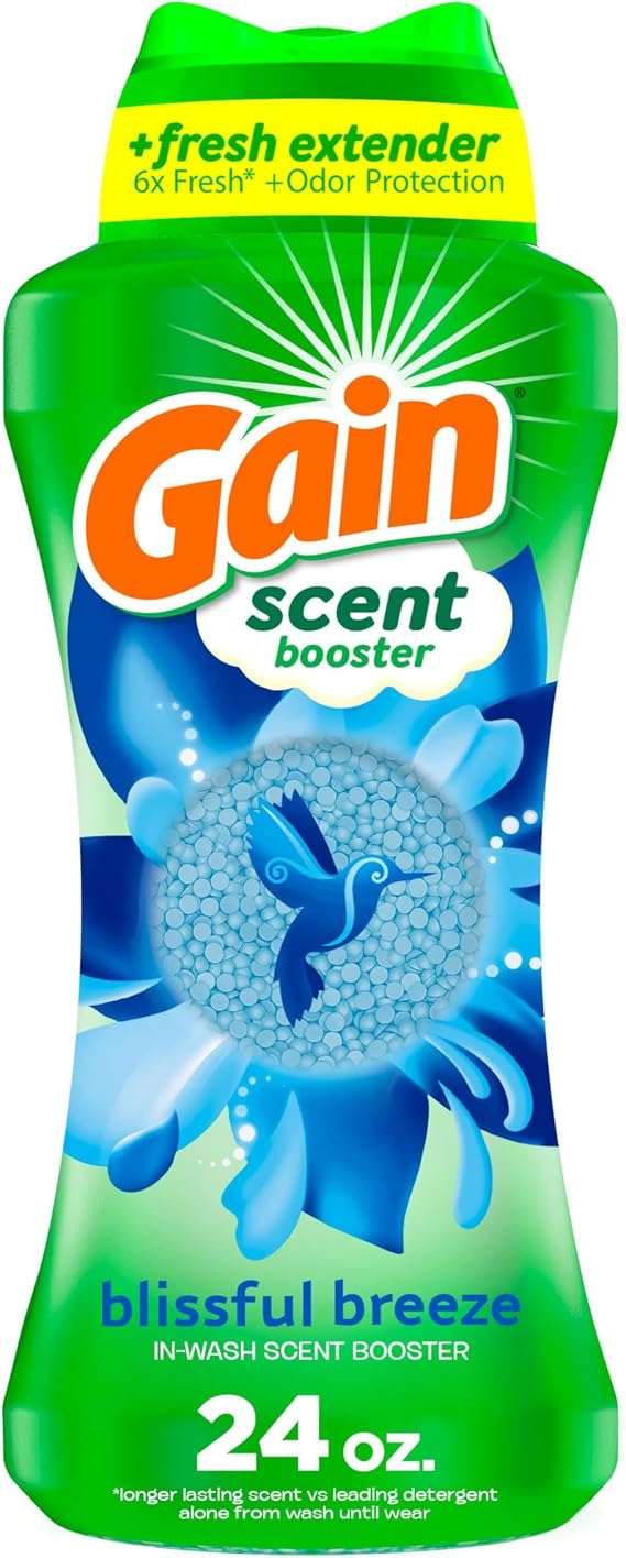 Gain In-Wash Laundry Scent Booster, Blissful Breeze Scent, 24.0 OZ, Fresh Extender + Odor Protection