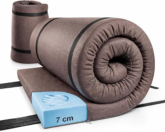 Homedius Visco Smart Sponge Sheathed Camping Bed Smoked 70x190