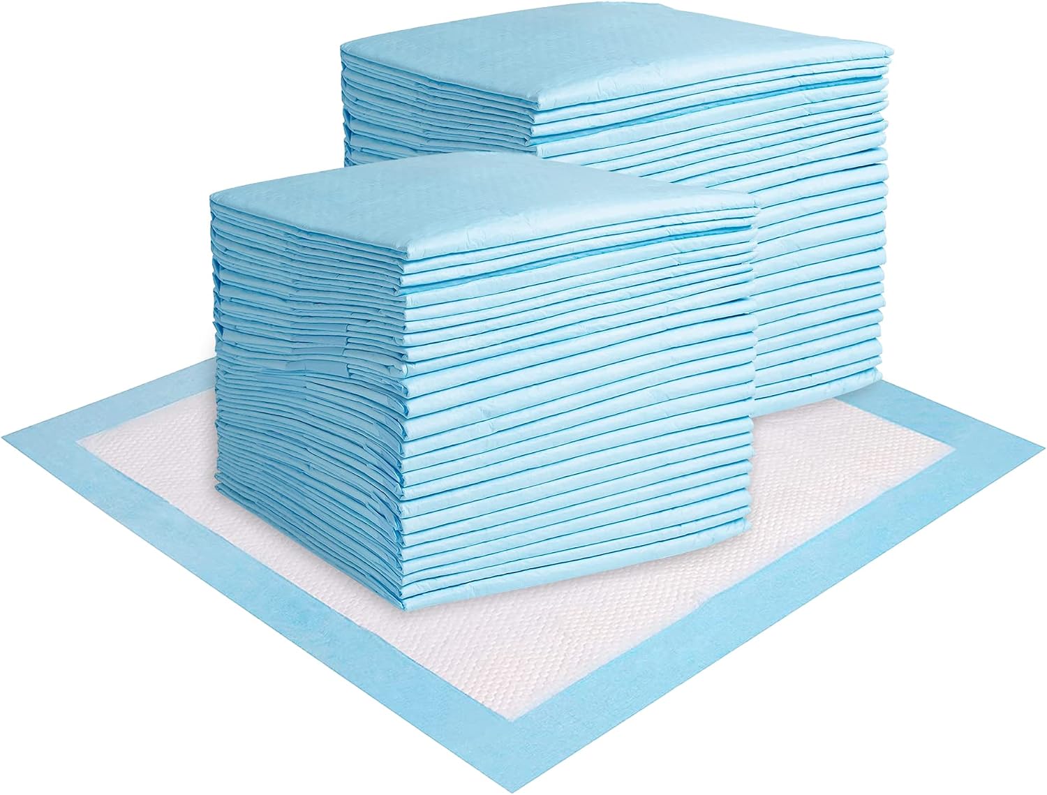 LNZ 50x Incontinence Pads 60x60 cm Highly Absorbent Bed Leakproof Sheets for Mattress Protection Wetting Kid & Adult Sheets, Blue BP-001