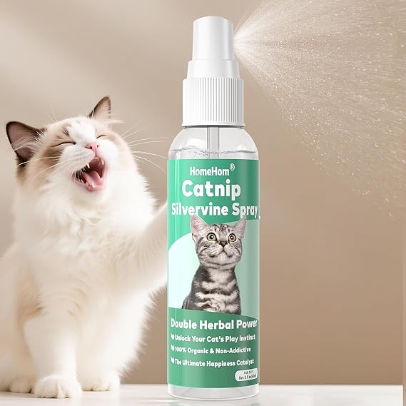 Catnip Spray for Cats, Silvervine Cat Attractant Spray for Indoor Cats