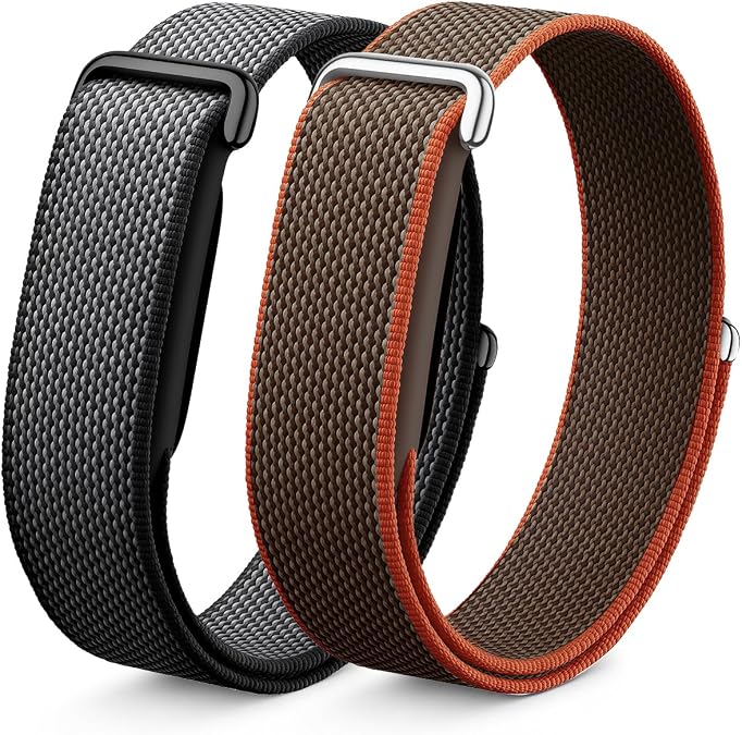 2 Pack Nylon Sport Bands Compatible with Google Fitbit Air Band