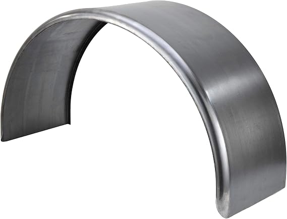RecPro Round Steel Trailer Fenders Single Axle 36" x 13" x 20" | 14 Gauge Steel (1 Fender, No Rubberized Undercoating Spray)