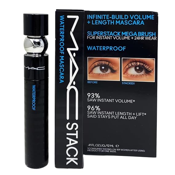 MAC Cosmetics MACStack Waterproof Mascara - Black Stack (.41 fl oz / 12 mL).