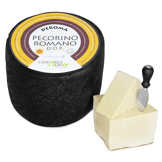 Italian Pecorino Romano Cheese D.O.P. - DeRoma Agri-in - 2lb to 2.5lb Approximately
