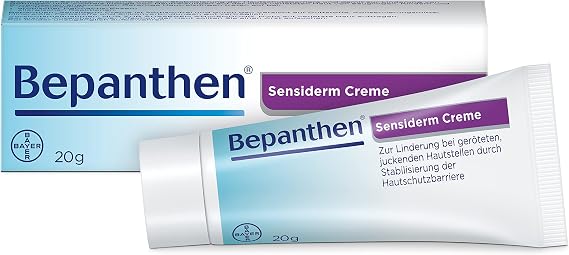 Bepanthen Sensiderm I Relieves Itching and Redness for Dry, Irritated and Itchy Skin I Stabilises the Skin Barrier I Cortisone Free I 20 g