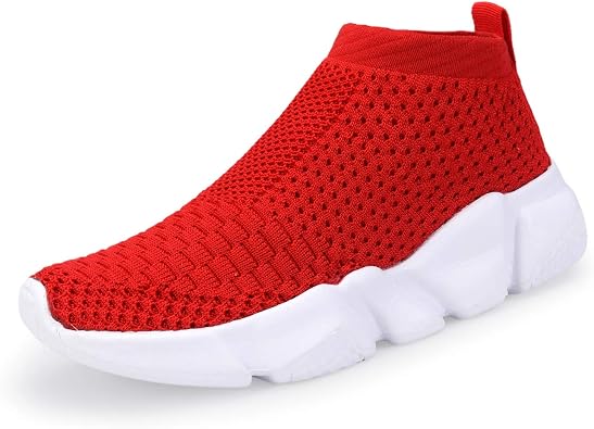 Casbeam Boys and Girls Breathable Lightweight Fashion Casual Sports Walking Shoes Running Sneakers High Top (Toddler/Little Kid Bib Kid)