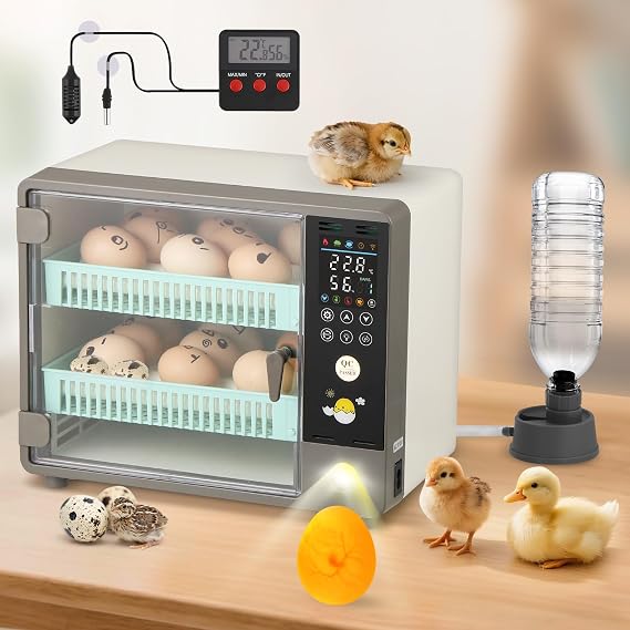 Cabinet Incubators for Hatching Eggs, 24 Egg Incubator