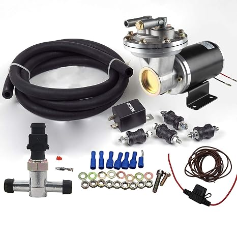 New 28146 Electric Vacuum Pump Kit with Outlet Muffler for Brake Booster Vacuum Pump 12V Electric Vacuum Pump for Brakes
