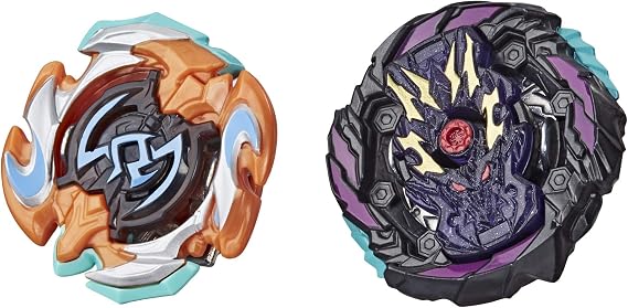 Bey Blade Burst Rise Hypersphere Dual Pack Dusk Balkesh B5 and Right Artemis A5-1 Left-Spin and 1 Right-Spin Battling Top Toy, 8 and Up
