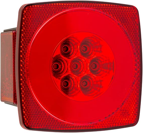 Lumitronics RV Trailer HALO LED Combination Tail Light, License Illuminator | 12V LED Stop/Turn/Tail light for RVs and trailers. Sealed and weatherproof. Easy install. Long-life LEDs.
