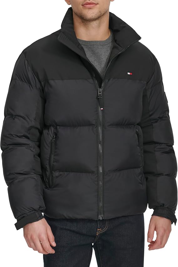 Tommy Hilfiger Men's Mixed-media Puffer Jacket