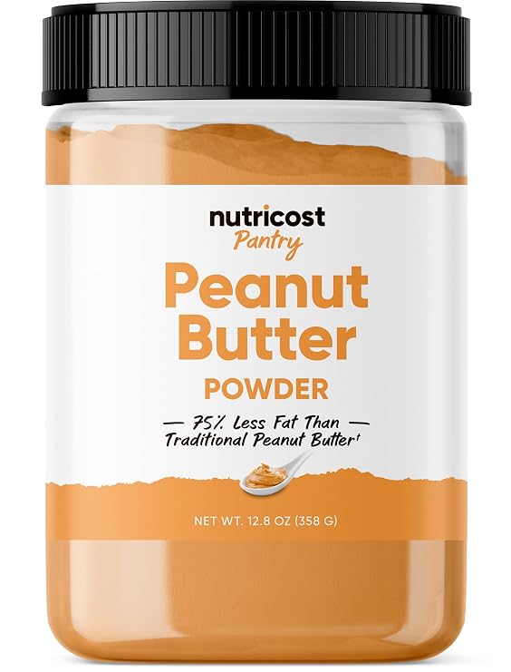 Nutricost Peanut Butter Powder, No Sugar Added (12.8 oz) GMO-Free
