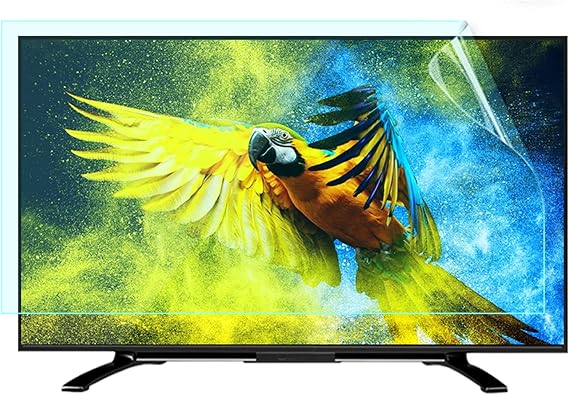 Anti UV TV Screen Protector for 50 55 65 Inch, Indoor & Outdoor Anti Glare TV Anti Blue Light Screen Frosted Film Anti-Reflection Rate Up to 90%,50" 1095 * 616