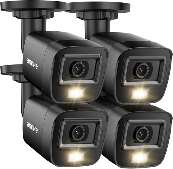 ANNKE 4 Packs 1080P 1920TVL TVI Add-on Home Security Camera Outdoor Indoor