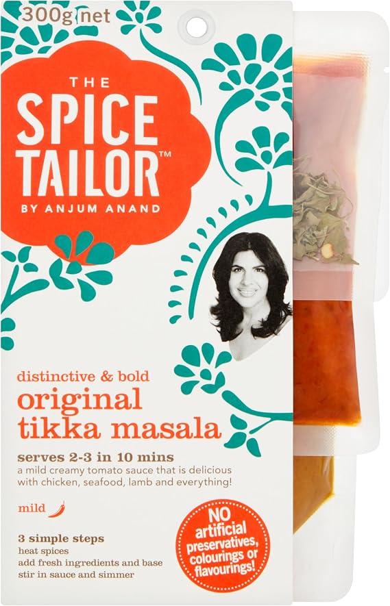 The Spice Tailor Original Tikka Masala Curry Sauce Kit, 300 g | Authentic Indian Flavour, Easy 10-Minute Cooking, Vegetarian, Versatile Usage