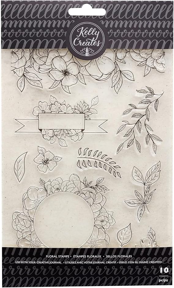 Kelly Creates Acrylic Traceable Stamps-Florals