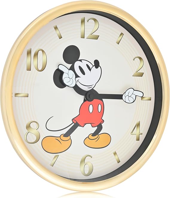 Accutime Mickey Mouse 871776 Retro Art Master Wall Clock White