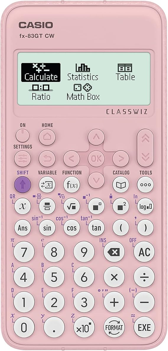 Casio fx-83GTCW Pink Scientific Calculator