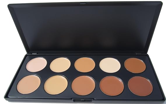 Botanical Beauty 10 Color Camouflage Concealer Palette, Cream Nature